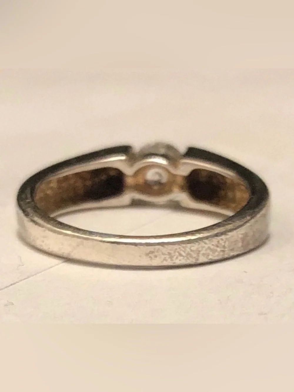 Sterling Silver Ring w/ Cubic Zirconia center